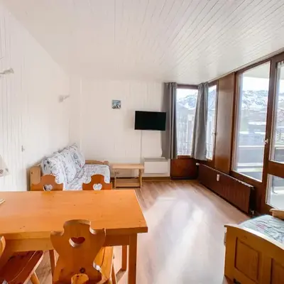 Studio confortable à Tignes avec balcon et animaux admis - FR-1-502-498