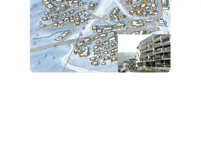 L'établissement Studio confortable avec balcon, près des pistes et animaux acceptés - FR-1-502-497 en hiver