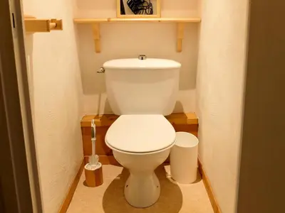 Salle de bains dans l'établissement Résidence Bec Rouge - Studio rénové·Skis aux pieds·Balcon MAE-7454