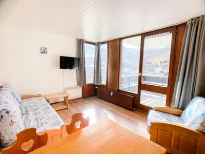 Télévision ou salle de divertissement dans l'établissement Résidence Grand Pre - Studio 26-30m² au Lavachet MAE-2274