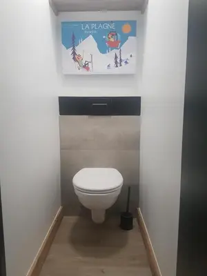 Salle de bains dans l'établissement les etoiles de la plagne le quartz