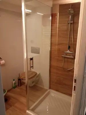 Salle de bains dans l'établissement Randonnée Vanoise