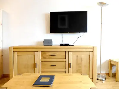 Télévision ou salle de divertissement dans l'établissement Appartement Confortable pour 8 pers. à Tignes, Animaux acceptés - FR-1-502-508