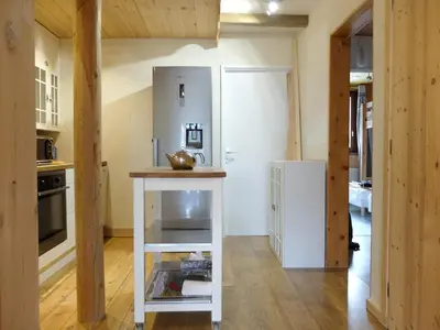 Cuisine ou kitchenette dans l'établissement Appartement Confortable pour 8 pers. à Tignes, Animaux acceptés - FR-1-502-508