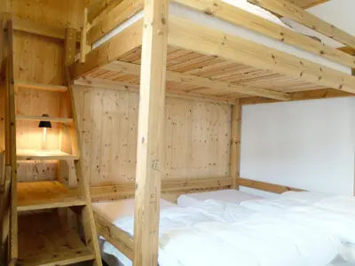 Un ou plusieurs lits dans un hébergement de l'établissement Appartement Confortable pour 8 pers. à Tignes, Animaux acceptés - FR-1-502-508