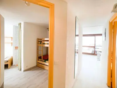 Un ou plusieurs lits dans un hébergement de l'établissement Résidence Palafour - Appartement , au Lac, skis au pied MAE-7314