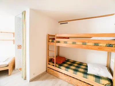 Un ou plusieurs lits dans un hébergement de l'établissement Résidence Palafour - Appartement , au Lac, skis au pied MAE-7314
