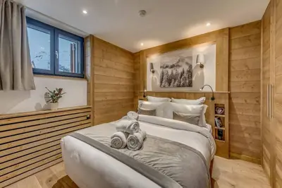 Un ou plusieurs lits dans un hébergement de l'établissement Cosy apartment 2 - 6 persons