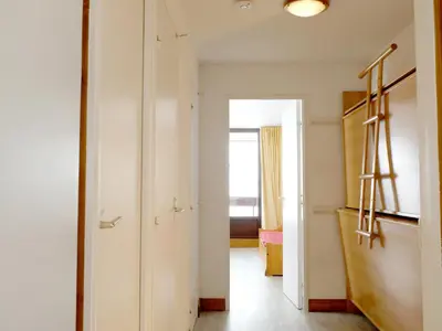 Un ou plusieurs lits dans un hébergement de l'établissement Appartement lumineux proche pistes, balcon, animaux admis - FR-1-502-509