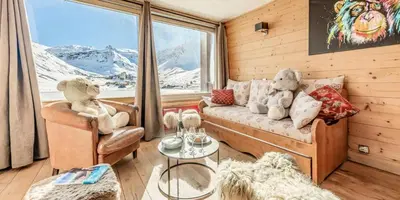 Vue générale sur la montagne ou vue sur la montagne depuis l'appartement