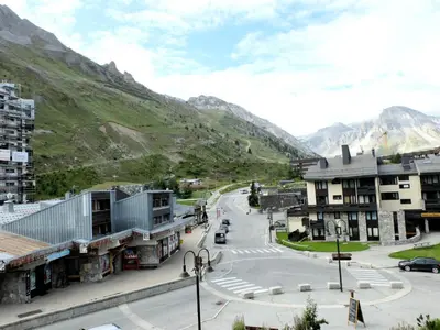 Vue générale sur la montagne ou vue sur la montagne depuis l'appartement