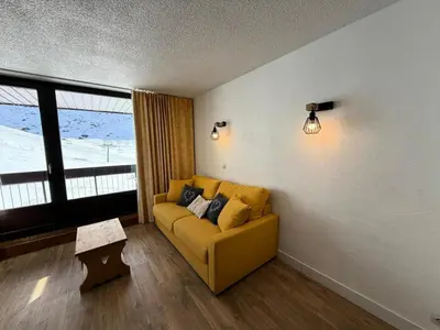 Coin salon dans l'établissement Résidence Tommeuses - Appartement fonctionnel·Pieds des pistes ·Balcon MAE-3654