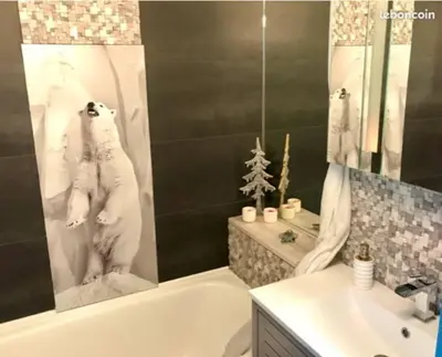 Salle de bains dans l'établissement Arc1800 - T2 rénové - 4 pers - Les Villards - Rés Grand Arbois