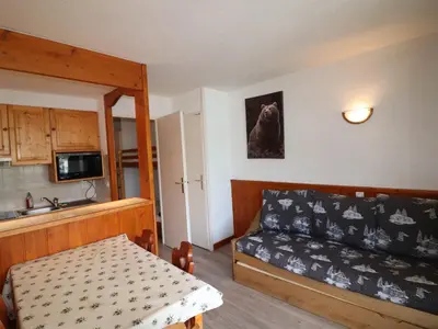 Plan de l'établissement Studio Confort à Tignes avec Balcon, Animaux Acceptés - FR-1-502-515