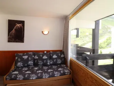 Plan de l'établissement Studio Confort à Tignes avec Balcon, Animaux Acceptés - FR-1-502-515