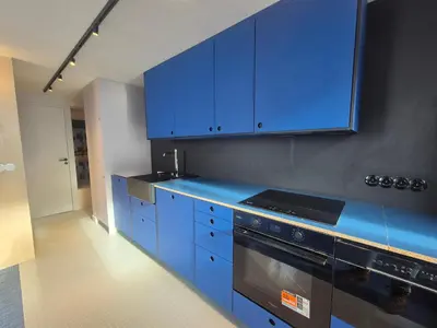 Cuisine ou kitchenette dans l'établissement Duplex rénové skis aux pieds, 3 pièces, balcon à Tignes - FR-1-502-518