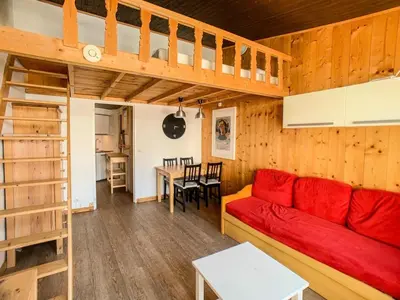 Coin salon dans l'établissement Résidence Sefcotel - Studio mezzanine·Proche des pistes et commerces MAE-0834