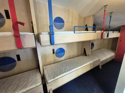 Un ou plusieurs lits superposés dans un hébergement de l'établissement Résidence Rond Point Des Pistes B - Duplex de 45m² au Val Claret MAE-4624