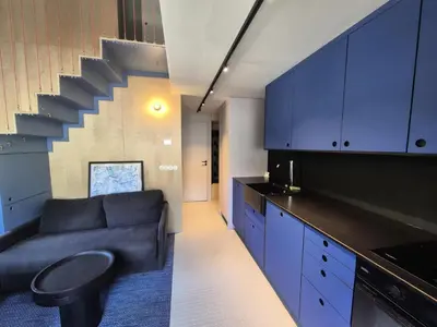 Cuisine ou kitchenette dans l'établissement Résidence Rond Point Des Pistes B - Duplex de 45m² au Val Claret MAE-4624