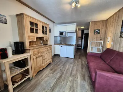 Cuisine ou kitchenette dans l'établissement Résidence Plein Soleil - Appartement skis aux pieds · Proche du funiculaire MAE-4594
