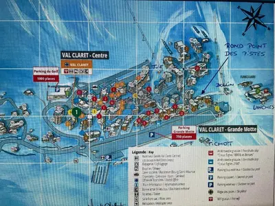 Plan de l'établissement Rond point des pistes 21m2 free wifi fiber smart TV