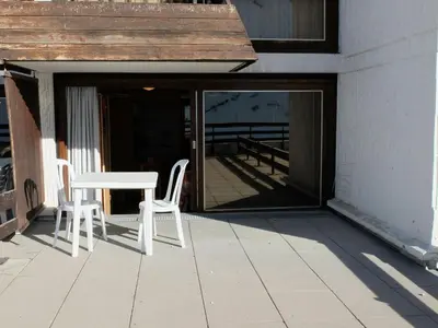 Balcon ou terrasse dans l'établissement Studio Rénové 4 Pers, Proche Pistes, Balcon, Animaux Acceptés - FR-1-502-478