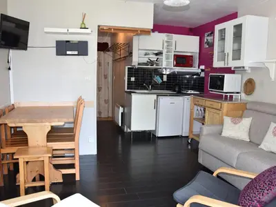 Cuisine ou kitchenette dans l'établissement Studio plein sud 4 pers, proche centre, terrasse - FR-1-464-216