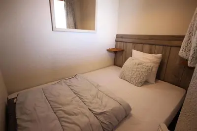Un ou plusieurs lits dans un hébergement de l'établissement Résidence Praz De L'ours 2 - Appartement 2 pièces de charme proche des pistes et des commerces MAE-6974