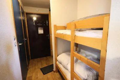 Un ou plusieurs lits dans un hébergement de l'établissement Résidence Praz De L'ours 2 - Appartement 2 pièces de charme proche des pistes et des commerces MAE-6974
