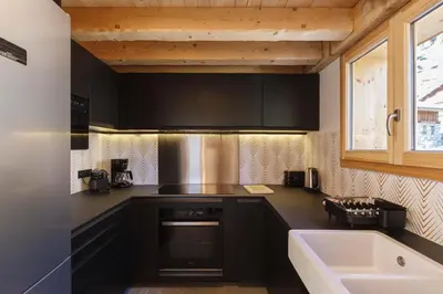 Cuisine ou kitchenette dans l'établissement Bio Corti Spa 12 personnes