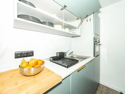 Cuisine ou kitchenette dans l'établissement Résidence Home Club - Studio confortable · Skis aux pieds · Balcon MAE-0264