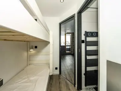 Un ou plusieurs lits dans un hébergement de l'établissement Résidence Home Club - Studio confortable · Skis aux pieds · Balcon MAE-0264