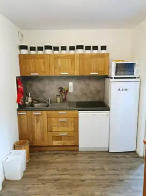 Cuisine ou kitchenette dans l'établissement Appartement Termignon Val Cenis