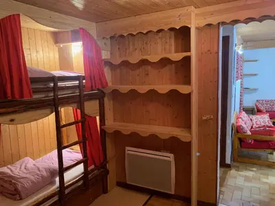 Un ou plusieurs lits dans un hébergement de l'établissement Le p'tit coin montagne 3