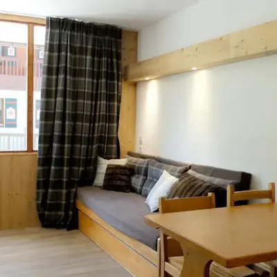 Studio Cabine 4 Pers. Ski aux Pieds Balcon Sud Animaux Ok - FR-1-502-517