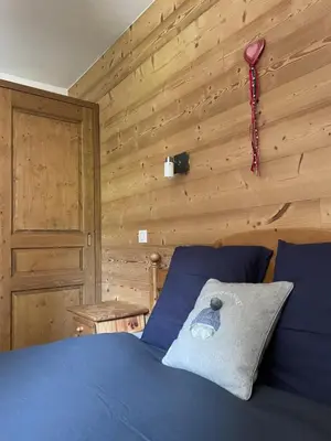 Un ou plusieurs lits dans un hébergement de l'établissement T2 vue sur le parc de la vanoise