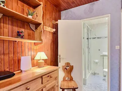 Salle de bains dans l'établissement Agréable 2 pièces sur les pistes de Tignes Lavachet - FR-1-411-885