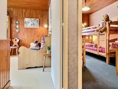 Un ou plusieurs lits dans un hébergement de l'établissement Agréable 2 pièces sur les pistes de Tignes Lavachet - FR-1-411-885