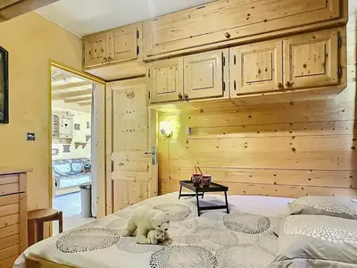 Un ou plusieurs lits dans un hébergement de l'établissement Appartement 2 pièces à Tignes - 4 personnes - FR-1-411-746