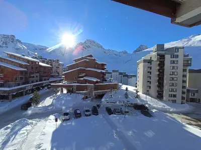 Vue générale sur la montagne ou vue sur la montagne depuis l'appartement