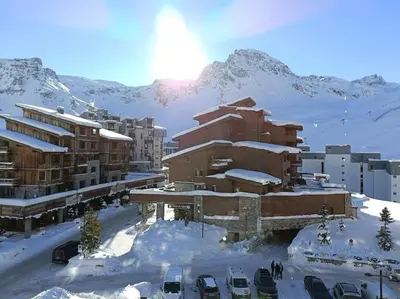 Vue générale sur la montagne ou vue sur la montagne depuis l'appartement