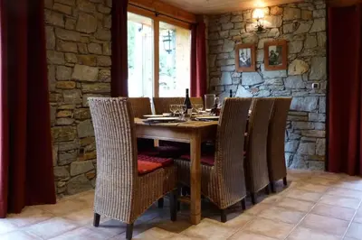 Coin salon dans l'établissement Les 4 saisons - luxury 3-bed apt with sauna