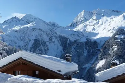 Vue générale sur la montagne ou vue sur la montagne depuis l'appartement