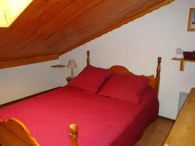 Un ou plusieurs lits dans un hébergement de l'établissement Pralognan - Duplex ensoleillé 3 pièces / Mezzanine pour 6 pers, proche pistes - FR-1-464-218