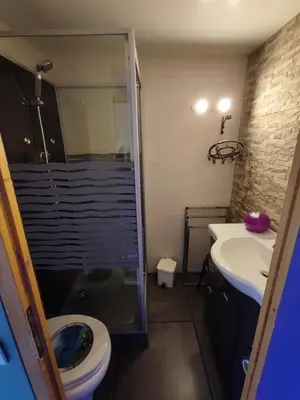 Salle de bains dans l'établissement Arc 1800 - Studio 5p - Réservations du Samedi au Samedi uniquement