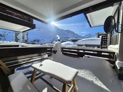 Vue générale sur la montagne ou vue sur la montagne depuis l'appartement