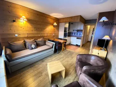 Coin salon dans l'établissement Résidence Slalom - Appartement aux porte de Tignes Le Val Claret Haut MAE-1254