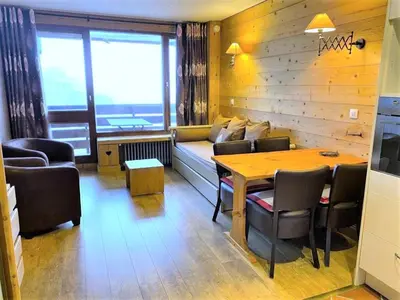 Coin salon dans l'établissement Résidence Slalom - Appartement aux porte de Tignes Le Val Claret Haut MAE-1254