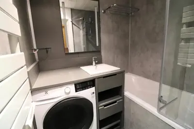 Salle de bains dans l'établissement Résidence Slalom - Appartement aux porte de Tignes Le Val Claret Haut MAE-1254