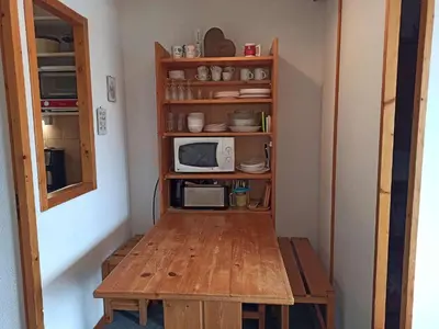 Cuisine ou kitchenette dans l'établissement Paradiski proche pistes vallandry